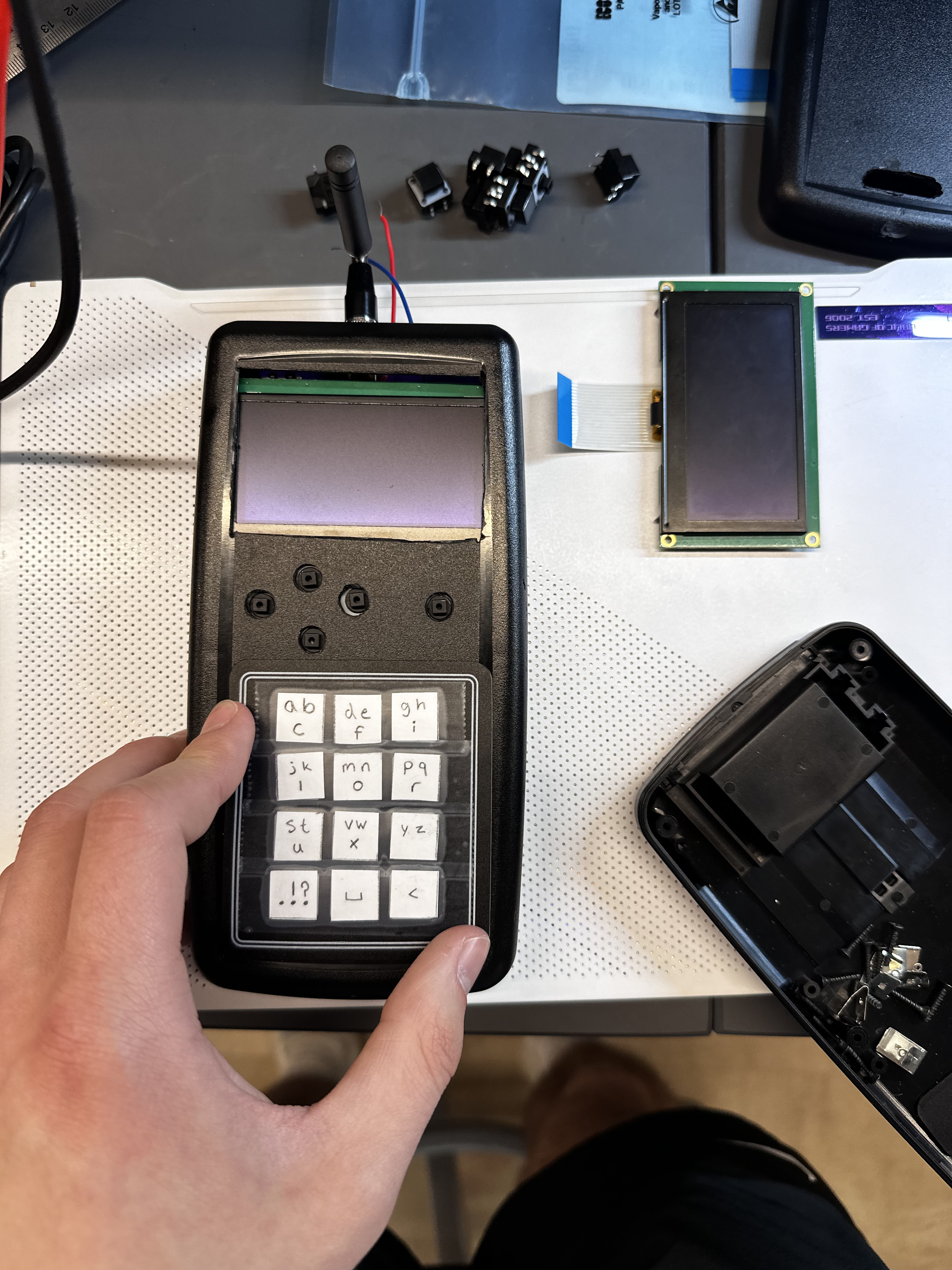 Holes in case but with OLED and keypad